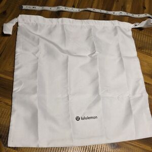Lululemon Athletica White Drawstring Bag